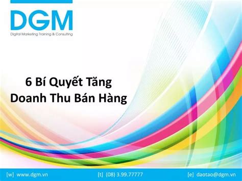 Ppt Bi Quyet Tang Doanh Thu Ban Hang Powerpoint Presentation Free