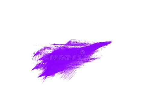 Purple Watercolor Smear Isolated On White Background Brushes For Art