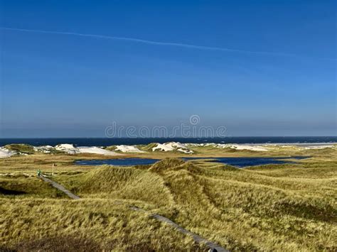 Aerial View of the Island of Amrum, Germany Stock Photo - Image of ...