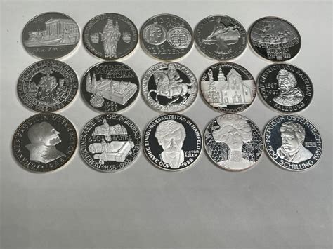 Austria 500 Schilling 1983 1989 15 Commemorative Coins Catawiki