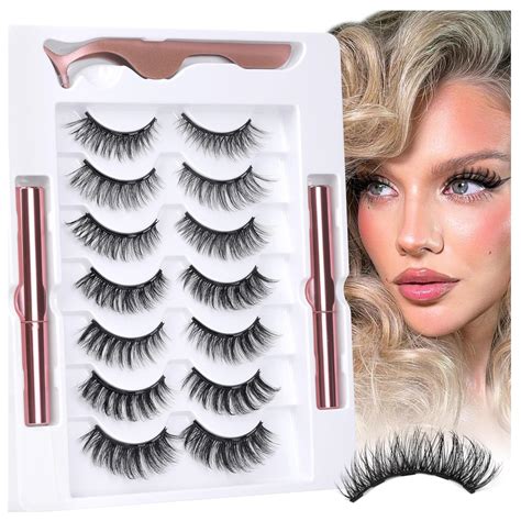 Amazon Wiwoseo Magnetic Eyelashes Natural Look Magnetic Lashes