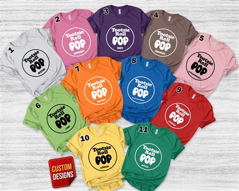 Tootsie Roll Costumes Candy Group Costume Tee Tootsie Roll Pop Etsy