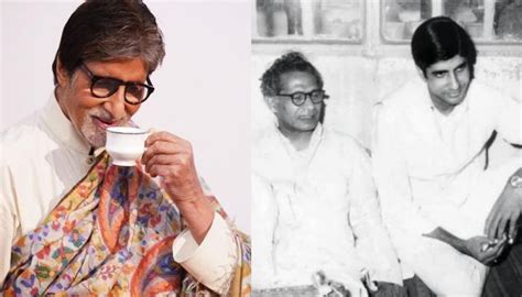 Amitabh Bachchan's Rare Picture With Harivansh Rai Bachchan On His ...