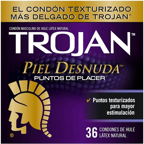 Condón Trojan® Piel Desnuda® Puntos De Placer Paquete Con 36 Piezas De