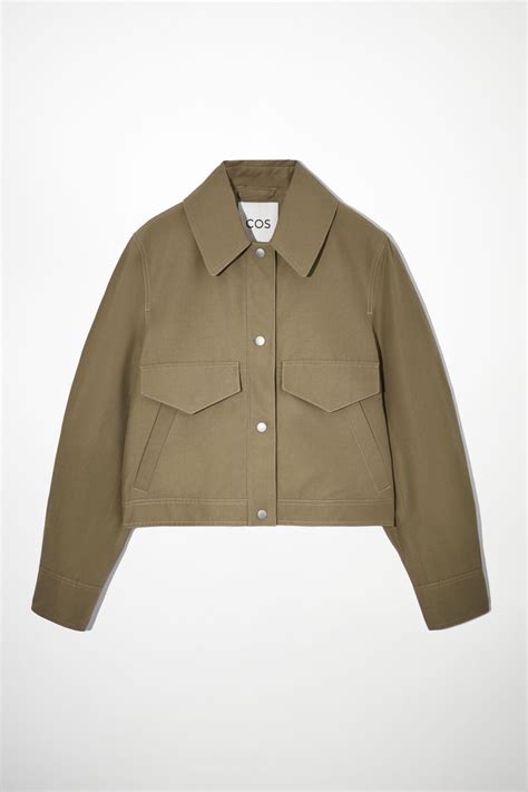 Crafted From An Organic Cotton And Linen Blend This Cropped Jacket Is