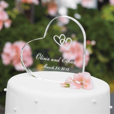 Acrylic Heart Cake Top E101 0803 Free By Themonogramselection Cake Topper Wedding Monogram