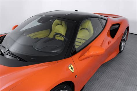 Orange Ferrari F8 Tributo With Blue And Yellow Interior Proves Money Doesn’t Always Buy Taste ...