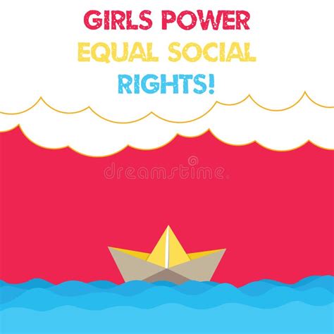 Conceptual Hand Writing Showing Girls Power Equal Social Rights Business Photo Text Feminism