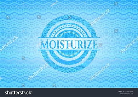 Moisturize Water Wave Concept Badge Background Royalty Free Stock