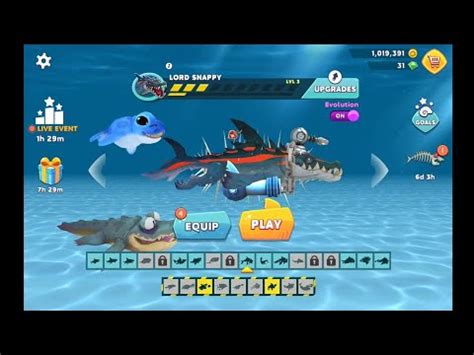 Hangry Sharks Evolution New Mr LORD SNAPPY Sharks Unlocked In Full