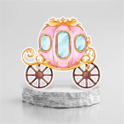 Cinderella carriage party prop cutout, backdrop, Centerpiece, standee ...