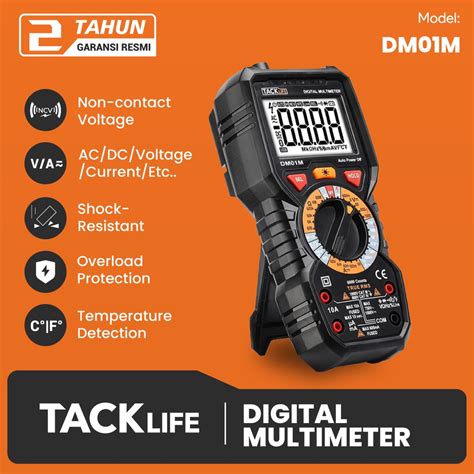 Jual TACKLIFE DIGITAL MULTIMETER DM01M With NCV 501570 Shopee Indonesia