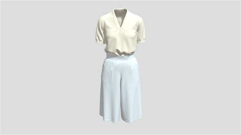 Blouse And Culotte Buy Royalty Free 3d Model By Najdmie 03bac3a