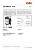 Industriesauger DUROSOG W ESTA Extraction Trocken Einphasig 3