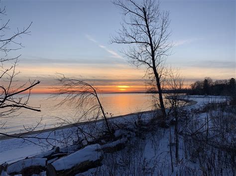 Sunset Sunset Over Lake Ontario At The Waterfront Trail Of Flickr