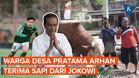 Jokowi Kirim Sapi Ke Desa Pesepak Bola Pratama Arhan Youtube