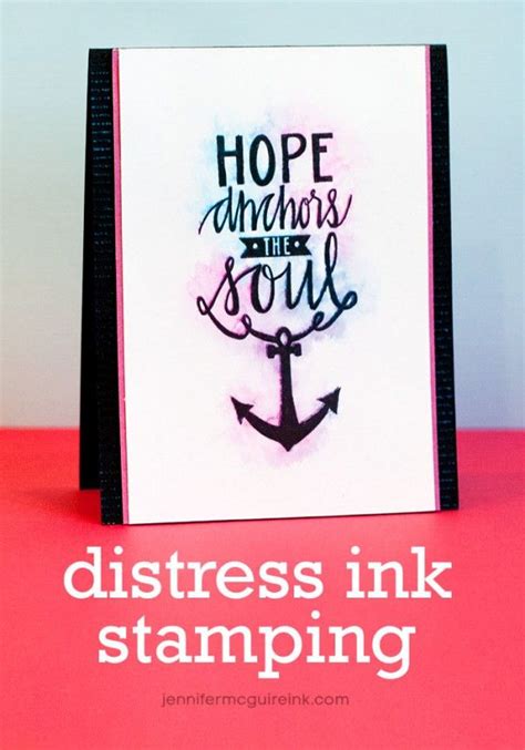 Distress Ink Bleed Technique Video By Jennifer McGuire Ink Distress