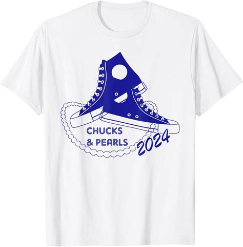 Chucks And Pearls Kamala Harris Meme Vote President T Shirt