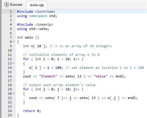 Belajar Program Deklarasi Array Pada Bahasa C