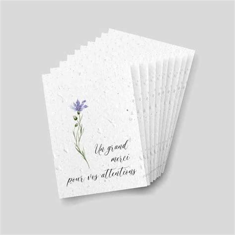 Carte Planter Remerciement De Condol Ances Fleur De Gratitude