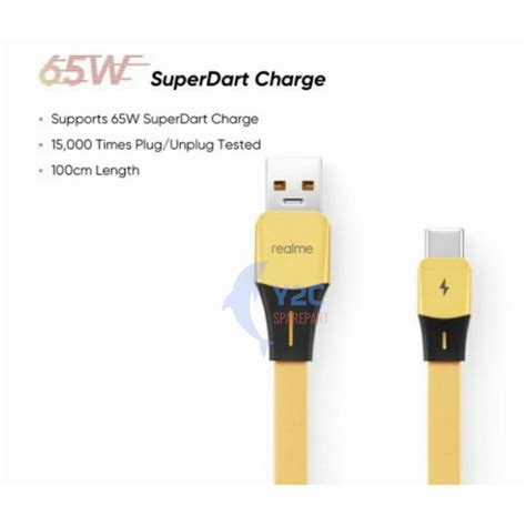 Jual Kabel Data Realme Super Dart Watt Vooc Flash Charging Original