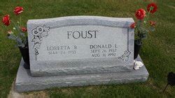 Donald Leroy Foust M Morial Find A Grave