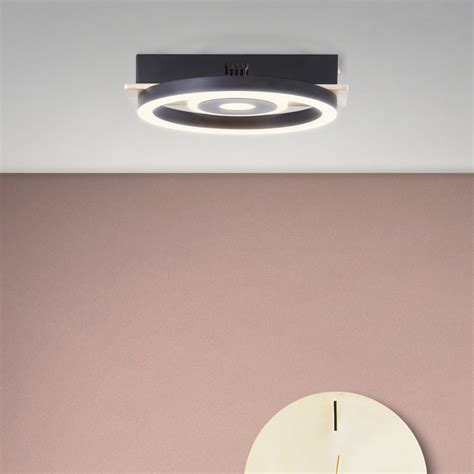 Minimalistische Deckenlampe Led Deckenleuchte Mit Holzakzenten