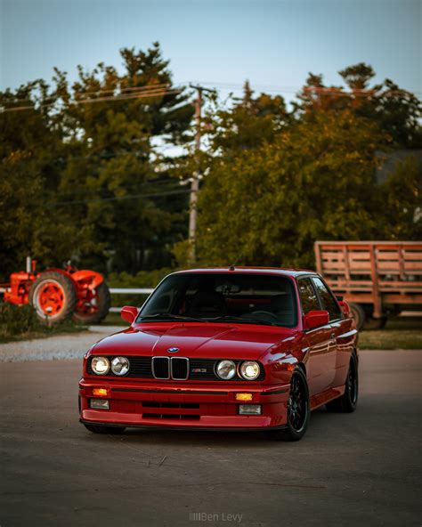 Front Of Clean Red E Bmw M Benlevy