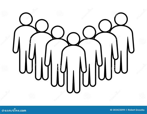 Symbol, people icon stock vector. Illustration of squad - 303423099