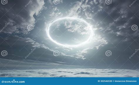 Luminous Ethereal Halo Heavenly Arch Stock Illustration Illustration