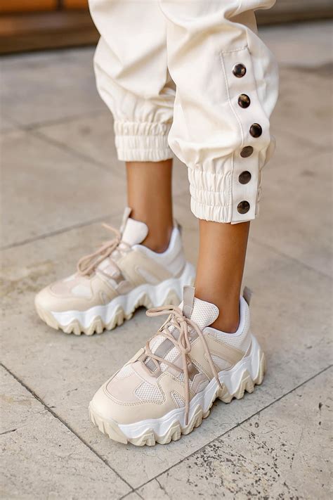 Andrew Cm Taban Spor Ayakkabı Nude Tesettür modaMeslina