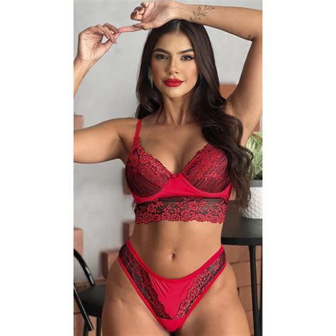 Kit Conjuntos Lingerie Premium Barata Revenda Moda Ntima De F Brica Shopee Brasil