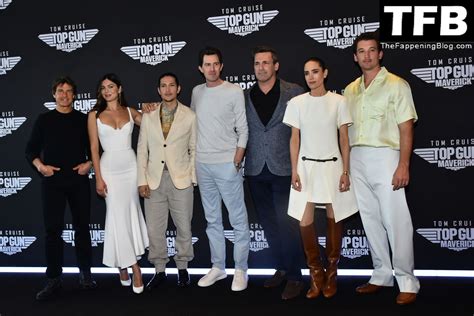 Monica Barbaro Looks Hot In A White Dress At The Top Gun Maverick Film Photocall In Mexico