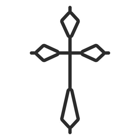 Icono De Trazo Cruzado Religioso Descargar Png Svg Transparente