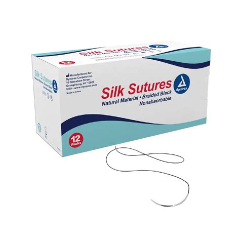 Dynarex Braided Silk Sutures 12 Patriot Medical Devices