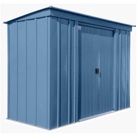 Arrow Classic Ft W X Ft D Blue Grey Metal Shed Sq Ft Clp Bg