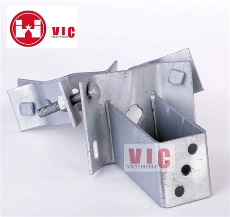 Hot DIP Galvanized Transformer Pole Mounting Bracket Heavy Duty Clamp And Hardware