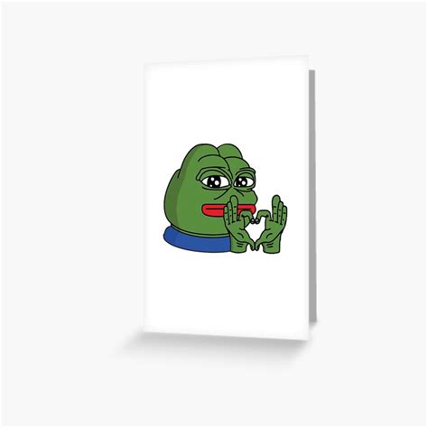 "Heart sign Pepe the Frog - Meme" Greeting Card for Sale by ...