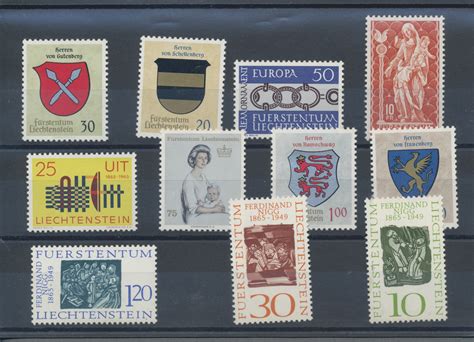 Stamp Auction Liechtenstein 50th Auction Anniversary Auction Day