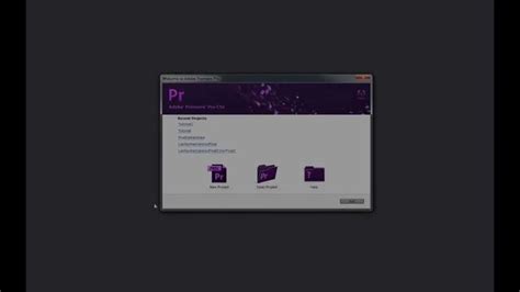 Tutorial Adobe Premiere Pro CS6 Introducción Crear un nuevo proyecto en