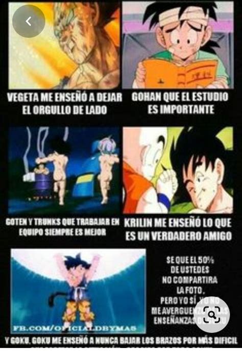 Esto esto es lo que me enseñó dragón ball z tanto Goku como los