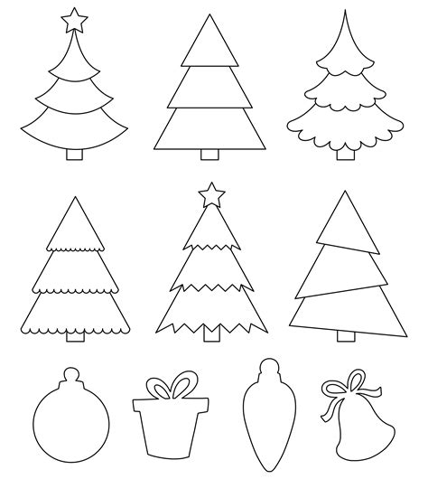 10 Best Christmas Tree Cutouts Printable Pdf For Free At Printablee