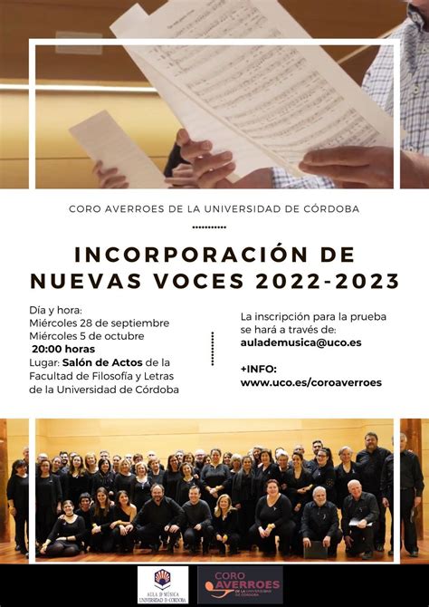 Incorporación de nuevas voces 2022 2023