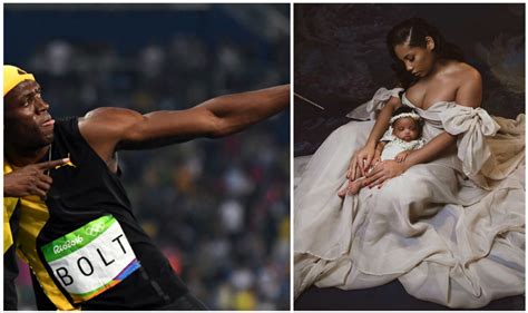 Usain Bolt Introduces the World to Newborn Daughter Olympia Lightning