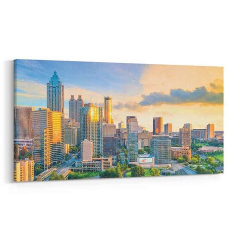 Atlanta, Georgia Skyline Canvas Wall Art – Collection B | 365Canvas