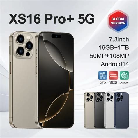 Оригинальный новый смартфон XS16 Pro+, 7,3-дюймовый полноэкранный ...