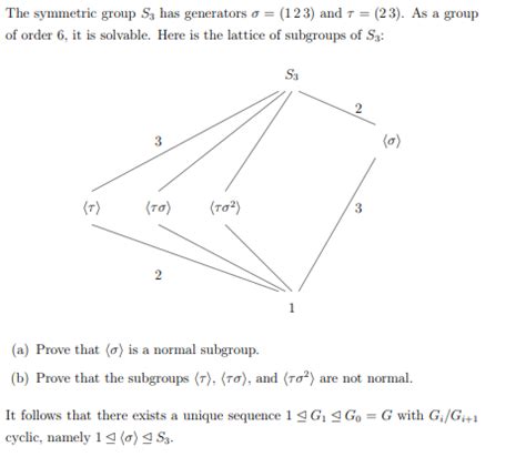 Solved The symmetric group S3 has generators σ 123 and Chegg