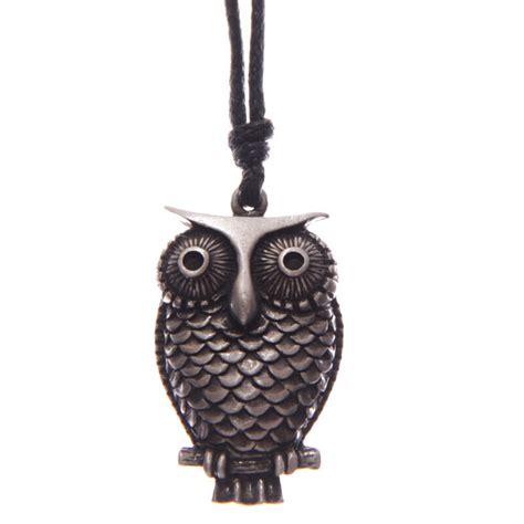 PEWTER OWL PENDANT ASSORTED DESIGNS EBay