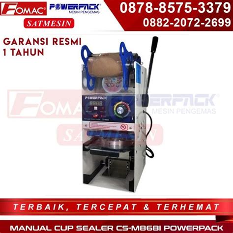 Jual Mesin Segel Gelas Manual Powerpack Cup Sealer Manual Cs M I