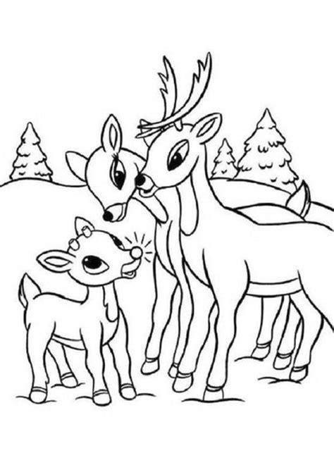 Rudolph The Red Nosed Reindeer Coloring Sheet